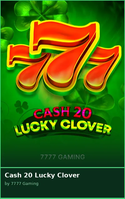 Cash 20 Lucky Clover slot