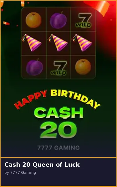 Cash 20 Queen of Luck slot