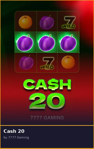 Cash 20 slot