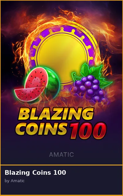 Blazing Coins 100 slot