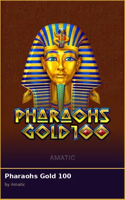 Pharaohs Gold 100 slot