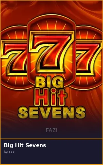 Big Hit Sevens slot