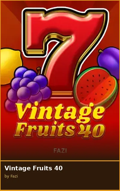 Vintage Fruits 40 slot