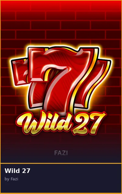 Wild 27 slot