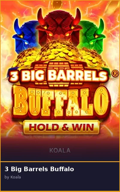 3 Big Barrels Buffalo slot