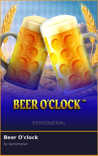 Beer O clock slot