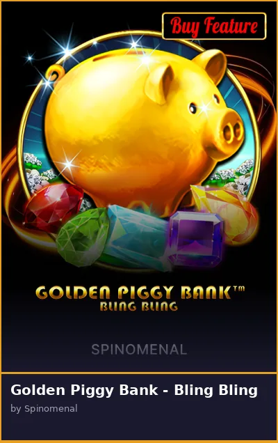 Golden Piggy Bank - Bling Bling slot